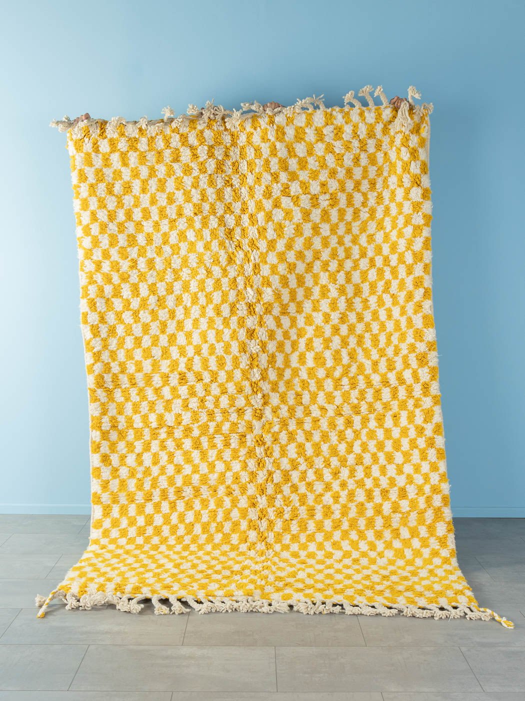 Tiny Lemon Check, Berber Teppich, 170 x 257 - Mid Century Friends - Vintage - Retro - Mid Century
