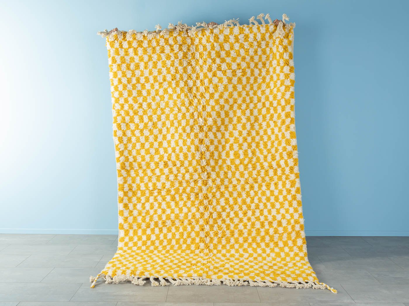 Tiny Lemon Check, Berber Teppich, 170 x 257 - Mid Century Friends - Vintage - Retro - Mid Century