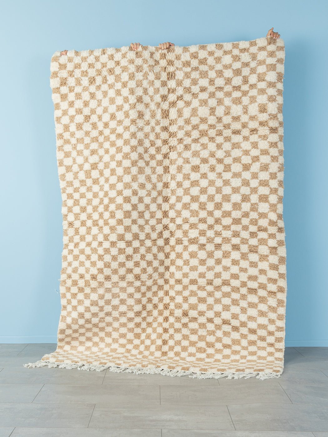 Tiny Sand Check, Berber Teppich, 155 x 230 - Mid Century Friends - Vintage - Retro - Mid Century