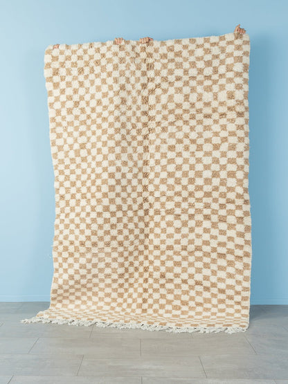 Tiny Sand Check, Berber Teppich, 155 x 230 - Mid Century Friends - Vintage - Retro - Mid Century