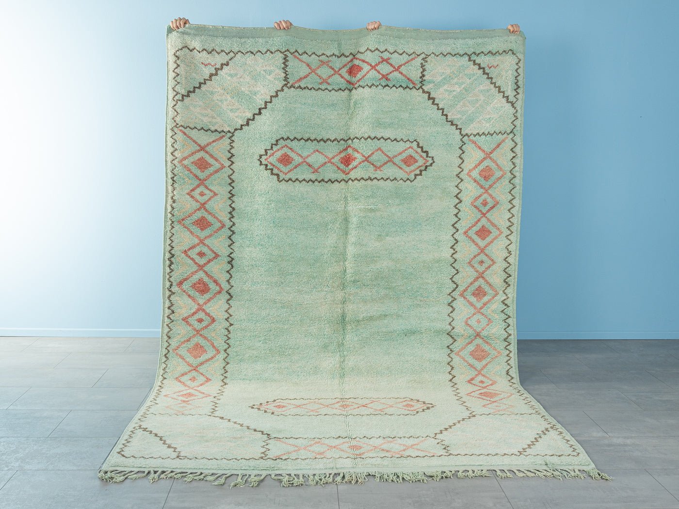 Vintage Beni Mrirt, Berber Teppich, 205 x 305 - Mid Century Friends - Vintage - Retro - Mid Century