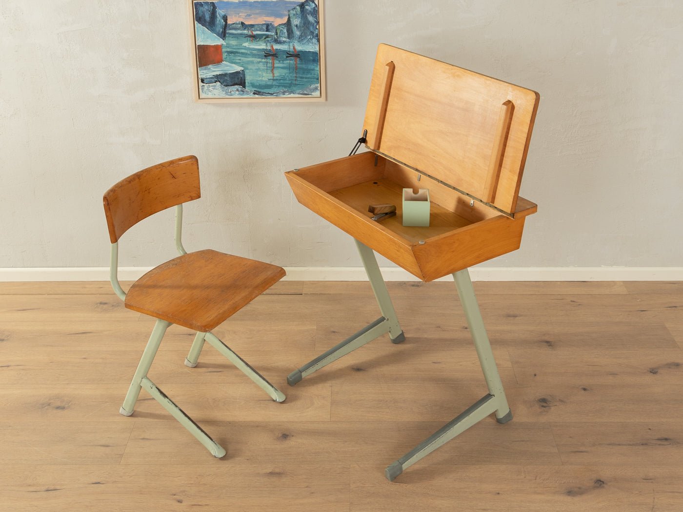 Zauberhaftes Schulbank - Set - Mid Century Friends - Vintage - Retro - Mid Century