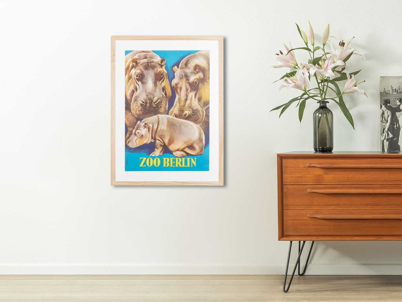 Zoo Berlin, 53 x 70 cm - Mid Century Friends - Vintage - Retro - Mid Century