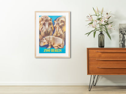 Zoo Berlin, 53 x 70 cm - Mid Century Friends - Vintage - Retro - Mid Century
